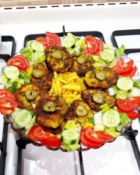 کوکو سیب زمینی پخته متفاوت 