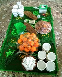 سفره صلوات خانم فاطمه زهرا