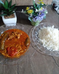 چلو خورشت قیمه بادمجان.