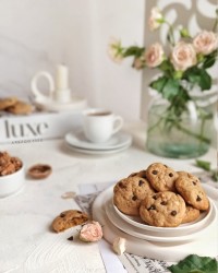 کوکی کدو حلوایی و شکلات چیپسی