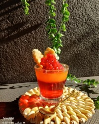 ژله دورنگ برای میهمانی