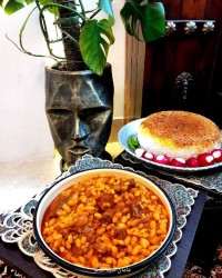 خورش لوبیا سفید