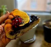 کیک پرتقالی با رویه شکلات