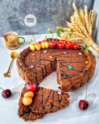 کیک شیر شکلاتی