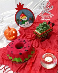 کیک هندوانه یلدایی زیبای من تقدیم نگاه پر مهر عشقام