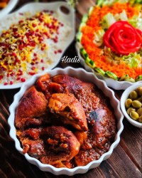 مرغ با رب آلو