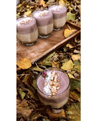 پودینگ خرمایی دو رنگ