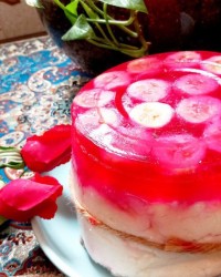 کرم قالبی بدون پودر ژله و بدون ژلاتین (مناسب برای شب یلدا)