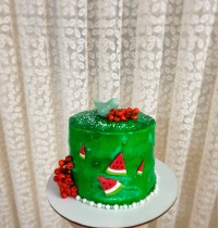 بریلو خانگی برا روی کیک