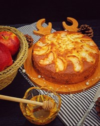 کیک سیب و دارچین