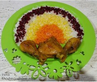 #هویج _پلو _با _مرغ