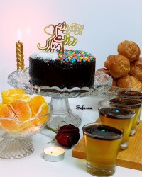 کیک شکلاتی دو تخم مرغی