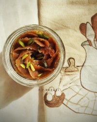 tahini latte and halva