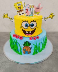 کیک دو طبقه 