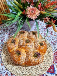 نان با مغزی شکلاتی