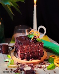 کیک روسی(شکلاتی) 