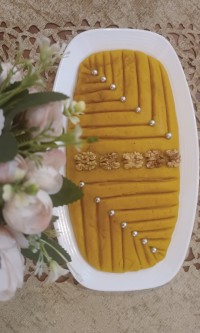 حلوای شیر زعفرانی