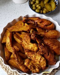 #مرغ_تنوری
#سیب_زمینی_تنوری