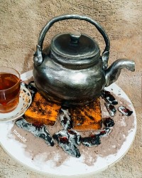 کیک بشکل قوری آتیشی