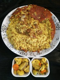 دمپخت عدس و گوشت