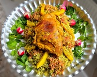 چلو گوشت بوقلمون