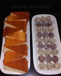 توپک خرمایی و کیک موزی