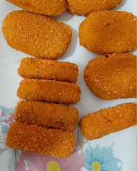 ناگت مرغ وپنیرو ران سوخاری 