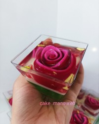 ژله رولی لیوانی