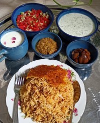 عدس پلو خونه آبجی 