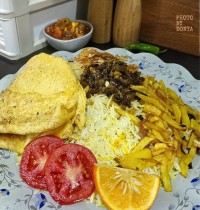 پلو با نیمرو