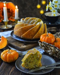 کیک کدو حلوایی با ماست