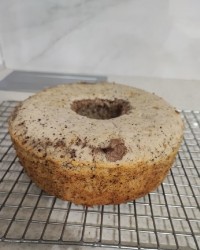 کیک کافی شاپی شکلات نارگیل