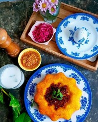 تهچین قالبی مرغ