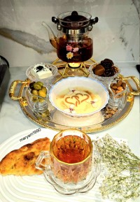 فرنی گل محمدی