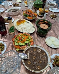 سفره شام برای خواهرای عزیزم
