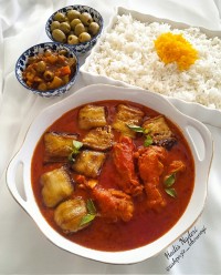 #خورشت_مرغ_و_بادمجون