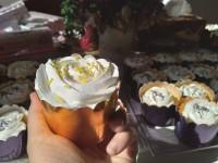 کاپ کیک خامه ای