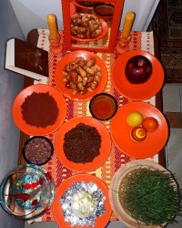 میز هفت سین ساده ما # نوروز خجسته #