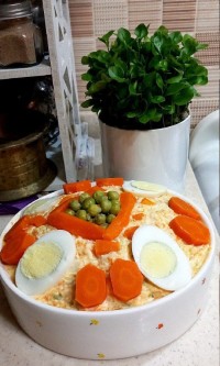 سالاد الویه خوشمزه ی من برای افطار 
تقدیم به نگاه مهربونتون