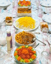  خورش قیمه سیب زمینی