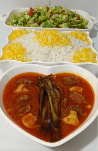 پلوخورشت بادمجون