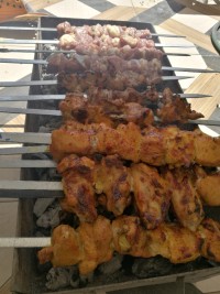 کباب چنجه بره مزه دار شده