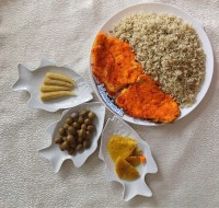 سبزی پلو با ماهی