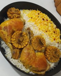 زرشک پلو
مرغ زعفرونی