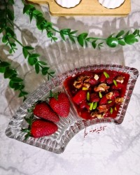 مربای توت فرنگی رژیمی