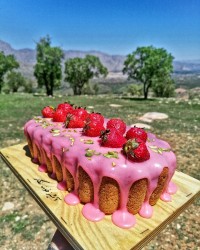 پنبه با طعم توت فرنگی