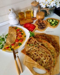 مشتک پیازچه و املت نونی