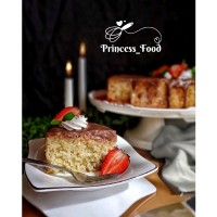 کیک وانیلی پنبهای