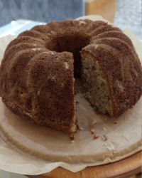 کیک موز و گردو کافی شاپی