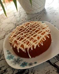 کیک وانیلی پنبه‌ای